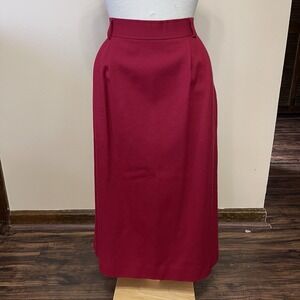 NWT Vintage Evan Picone Wool Long Yellow 16‎ ILGWU Label Lined Career Pleated